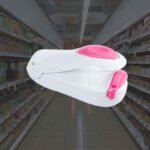 Handheld mini bag sealer, white with pink parts