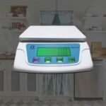 SRS130 kitchen scale, front view with ON/OFF, TARE, MODE and PCS keys