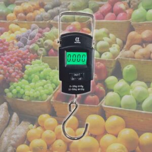 Alpha SRS510 hanging luggage scale with big hook and backlit display