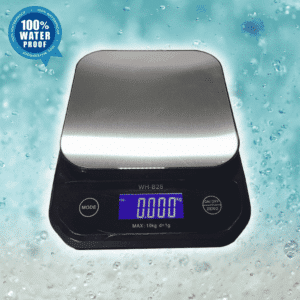 SRS260 kitchen scale from the front, showing the display and keys