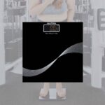 SRS420 digital body scale with glass top and LCD