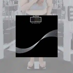 SRS420 digital body scale with glass top and LCD