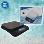 SRS260 kitchen scale with its retail box