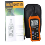 Meter with its soft carry case, box and user manual