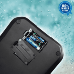 Battery compartment of the SRS260 kitchen scale with AAA batteries