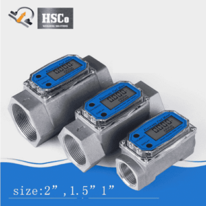 HSCo turbine flow meters in 2, 1.5 and 1 inch sizes
