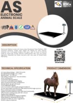 HSCo AS electronic animal scale leaflet with description and technical specification