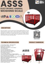 HSCo ASSS electronic animal weighing scale leaflet with description and specification