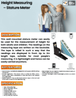 Heights measuring image featuring description and specification