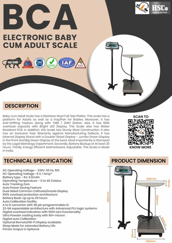 Baby Cum Adult Scale