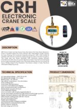 CRH electronic crane scale leaflet with description, specification and dimensions