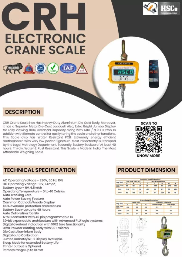 Crane Bluetooth Scale