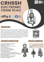 CRHSSH electronic crane scale leaflet with description, specification and dimensions