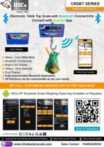 HSCo CRSBT series leaflet: Bluetooth hanging scale and Android app