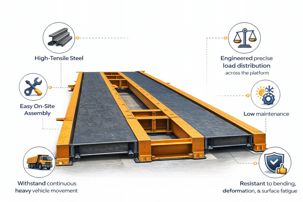 Heavy-Duty Modular Steel Platform