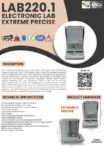 HSCo LAB220.1 electronic lab scale leaflet with description and specification