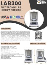 LAB300 electronic lab highly precise scale leaflet with specifications