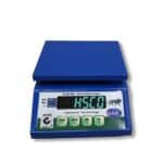 HSCo MSM compact table top scale with blue metal body and LED display