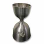 HSCo stainless steel 30 ml and 60 ml peg measure with the HSCo emblem