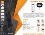 Alpha SRS550 luggage scale leaflet