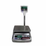 HSCo SSSP05 stainless steel table top scale with pole display
