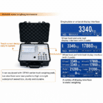 Portable static weighing indicator with touch screen, printer and display screens