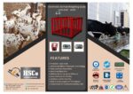 Leaflet for the HSCo electronic animal weighing scale with grill (ASSS) with features