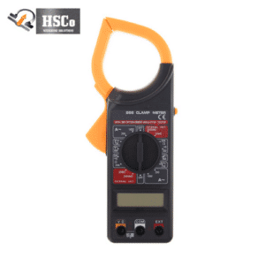 HSCo digital clamp meter with orange jaw and rotary switch