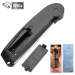 Food thermometer battery compartment and colour box packing