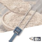 TK100 testing moisture in bran in under a minute