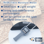 TK100 fibre moisture meter: small, light, for on-the-spot testing