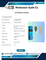 Soil moisture meter leaflet with specifications