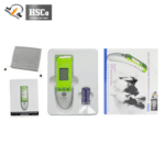 Animal thermometer package contents: thermometer, pouch, batteries and manual