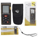 Laser distance meter with pouch, box, user manual and wrist strap
