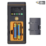 Battery compartment of the ultrasonic distance meter with two AA batteries