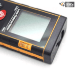 Close-up of the laser distance meter display