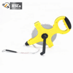 Surveying tape frame with handle and crank, side view