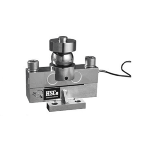 HSCo ball and cup double-ended shear beam load cell with ball mount, bolts, base and cable
