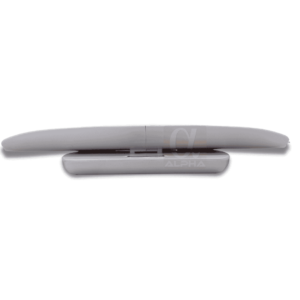 SRSP130 pet scale, side view of the curved tray
