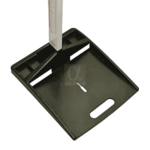 Stadiometer black base plate with carrying slot