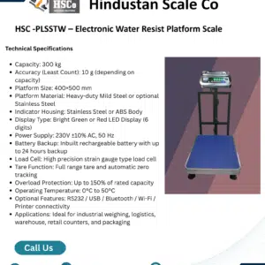 Platform Scale - HSC weighing solutions