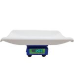 HSCo MSMPS pet scale with curved tray, side view