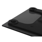 Back side of black weighing scale
