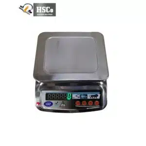 HSCo SSX compact stainless steel table top scale with LED display