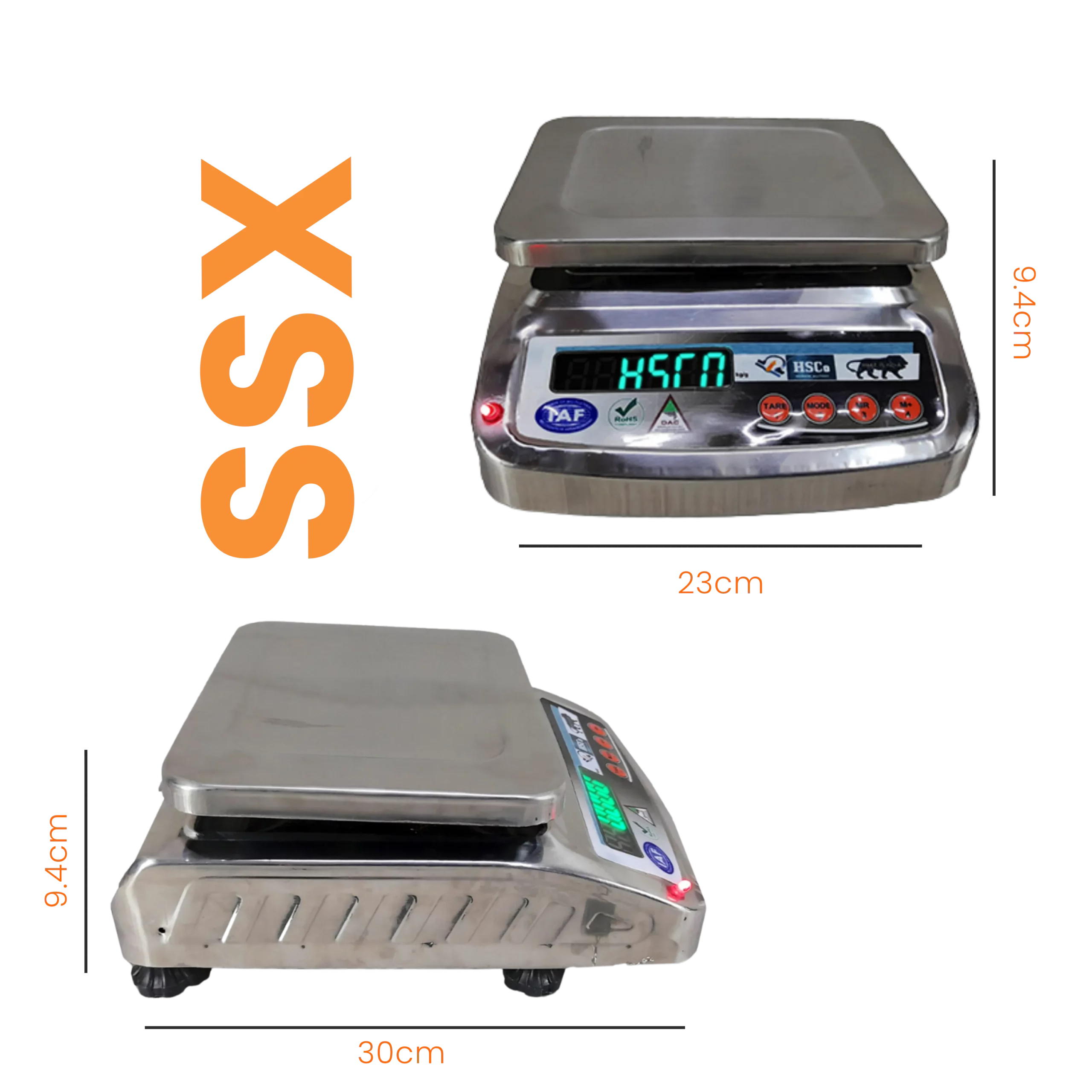 SSX electronic table top scale.