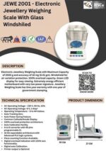 Electronic Jewellery Weighing Scale With Glass Windshield featuring and specification