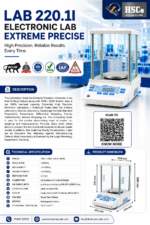 LAB220.2I electronic lab balance leaflet with specifications