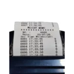 Printed weight memo with date, time and weights