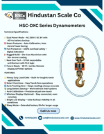 HSC-DXC series dynamometers leaflet with specifications and features
