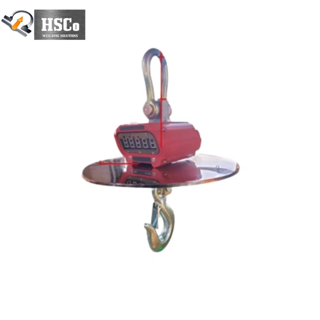 HSC-NZS Series Heat Resistant Crane Scales 2 HSC-NZS heat resistant crane scale with shackle, jumbo display and heat shield